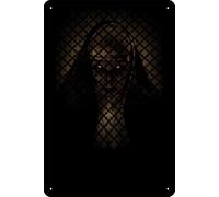 YRENBIYYONZ Targa in metallo con scritta "The Nun II (2023), 20,3 x 30,5 cm, decorazione da parete vintage retrò