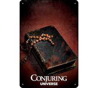 YRENBIYYONZ The Conjuring Universe Targa Poster Metallo Metallo Targa 20,3 x 30,5 cm Vintage Retro Decorazione da Parete