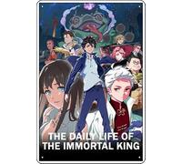 YRENBIYYONZ The Daily Life of the Immortal King (2020) Show Placca Poster Metallo Metallo Targa Targa 20,3 cm x 30,5 cm Decorazione da Parete Vintage Retro