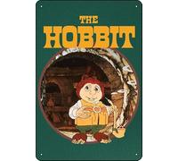 YRENBIYYONZ The Hobbit (1977) Targa in metallo con scritta in lingua inglese "The Hobbit (1977), decorazione da parete vintage retrò