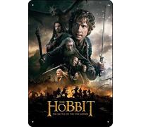 YRENBIYYONZ The Hobbit: The Battle of the Five Armies (2014) Targa in metallo con scritta in lingua inglese "The Hobbit" x 30,5 cm, decorazione da parete vintage retrò