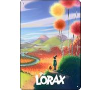 YRENBIYYONZ The Lorax (2012) Targa in metallo con scritta in lingua inglese "The Lorax (2012), decorazione da parete, stile vintage retrò, 20,3 x 30,5 cm