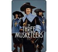 YRENBIYYONZ The Three Musketeers (1973) Targa in metallo con scritta in lingua inglese "The Three Musketeers" (1973), decorazione da parete, stile vintage retrò, 20,3 x 30,5 cm