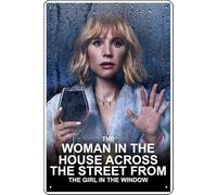 YRENBIYYONZ The Woman in the House Across the Street from the Girl in the Window (2022) Show Placca Poster Targa in metallo Targa in metallo 20,3 cm x 30,5 cm Decorazione da parete vintage retrò