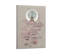 YRGGYRC Poster artistico da parete con scritta "I Heart Huckabees", poster decorativo vintage su tela, per soggiorno, camera da letto, 40 x 60 cm, con cornice