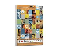 YRGGYRC Poster artistico da parete con scritta "I Heart Huckabees", poster decorativo vintage su tela, per soggiorno, camera da letto, 60 x 90 cm, con cornice