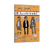 YRGGYRC Poster artistico da parete con scritta "I Heart Huckabees" su tela, decorazione artistica da parete vintage, per soggiorno e camera da letto, 50 x 75 cm, con cornice