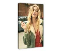 YRGJLK Esclusivo poster artistico da parete con immagine di attrice Samara che tesse le bollicine, 1 poster su tela, decorazione artistica da parete per soggiorno e camera da letto, 50 x 75 cm