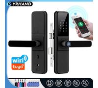 YRHAND H01 Tuya wifi App Sblocca fechadura Elettronica biometrica digitale Waterpoof Impronte digitali IC card Smart Door Lock per la casa
