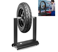 YRHome Bilanciamento professionale per moto, bilanciamento dei cerchioni, con coni regolabili e livella a bolla integrata per pneumatici di moto, scooter, cerchioni 40 x 19 x 50 cm