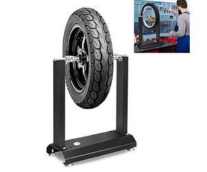 YRHome Bilanciamento professionale per moto, bilanciamento dei cerchioni, con coni regolabili e livella a bolla integrata per pneumatici di moto, scooter, cerchioni 40 x 19 x 50 cm