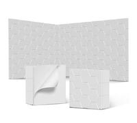 YRHome Confezione da 12 pannelli acustici, autoadesivi, 30 x 30 x 0,9 cm, a forma di nido d'ape, assorbenti acustici, pannelli isolanti, pannelli da parete per giochi, decorazioni, uffici, studi