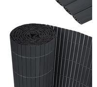 YRHome Protezione da sguardi indiscreti in polivinilcloruro (PVC) stabile a forma di W, per recinto, balcone, frangivista con fascette per cavi, protezione dal vento, resistente ai raggi UV, per