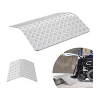 YRHome Rampa per soglia da porta, 60 cm, altezza 10 cm, larghezza 70 cm, per sedia a rotelle, ponte di soglia, antiscivolo, portatile, con maniglie per interni ed esterni