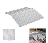 YRHome Rampa per soglia della porta, 80 cm, altezza 10 cm, larghezza 70 cm, per sedia a rotelle, ponte di soglia, antiscivolo, portatile, con maniglie per interni ed esterni