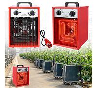 YRHome Termoventilatore Elettrico da 5 KW, Riscaldamento Professionale Industriale Con 3 Livelli, Protezione da Sovraccarico, Termostato per Uso Interno