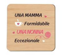 Yritioa Regalo Nonna,Festa Dei Nonni Idee Regalo,Regalo Nonna Compleanno,Regalo Festa Dei Nonni,Regalo Nonna Natale,Regalo per Nonna,Nonna Idee Regalo,Regali Sotto I 10 Euro,Sottobicchieri Legno