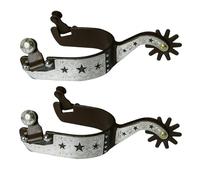 YROHGKPN 1 paio di spore da uomo, rivestito in acciaio a basso tenore di carbonio, design funzionale e autentico intagliato per l'uso nelle attività di equitazione bronzo da uomo