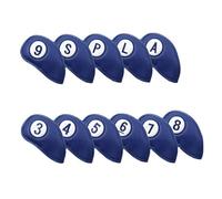 YROHGKPN 11 copritesta per mazze da golf, in pelle sintetica spessa, in pelle sintetica, con numero grande, per mazze da golf a collo lungo, accessori per club