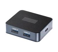 YROHGKPN Adattatore DisplayPort 1.2 a USB C supporta 4K 120Hz con porte 3A per gaming ad alta risoluzione e processore Multimedia C DisplayPort