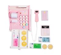 YROHGKPN Bambini Supermercato Registratore di cassa Set da gioco con scanner e soldi di gioco Supermercato Giocattoli di cassa Effetti sonori Gioco di ruolo Registro di cassa con scanner