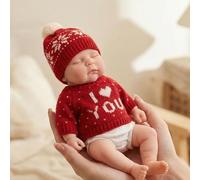 YROHGKPN Bambole da 12 pollici per neonati, in silicone, realistiche, morbide, per giocare i genitori, bambole confortanti