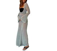 YROHGKPN Bikini Trasparente Copertura Per Le Donne Vestito Da Spiaggia Scavato Costume Da Bagno Senza Schiena Costume Da Bagno Svuotato Bikini Scavato Per Le Donne Vestito Da Spiaggia Costume Da Bagno