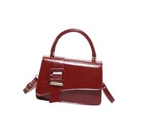 YROHGKPN Borsa a tracolla da donna multiuso con tracolla lunga regolabile e maniglia superiore in pelle PU piccola borsa a tracolla casual, Colore: rosso