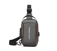 YROHGKPN Borsa a tracolla da uomo moderno con chiusura a cerniera sicura in tessuto resistente alle intemperie pratico lavoratore cittadino Companion Invisible Zipper Bag, Grigio oro.