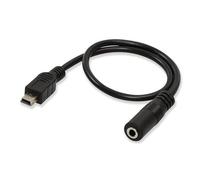 YROHGKPN Cavo uditivo da USB a 5 pin a femmina da 3,5 mm per microfono a clip attivata, lunghezza facoltativa, connessione uditiva