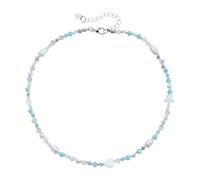 YROHGKPN Collana giocosa con perline a forma di cuore colorate, materiali robusti per donne e adolescenti che indossano una collana di perle in resina colorate, Einheitsgröße, come descritto, come