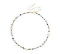 YROHGKPN Collana giocosa con perline a forma di cuore colorate, materiali robusti per donne e adolescenti che indossano una collana di perle in resina colorate, Einheitsgröße, come descritto, come