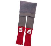 YROHGKPN Collant elastici in vita per bambini Babbo Natale patchwork morbido tessuto elastico scelte di colore multiple abiti da gioco per feste collant per feste di Natale per ragazze, Colore caffè