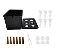 YROHGKPN Compatti sistemi idroponici da giardino per interni, coperchio trasparente per la crescita delle piante, per uso familiare, fioriera idroponica trasparente per bambini