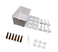 YROHGKPN Compatti sistemi idroponici da giardino per interni, coperchio trasparente per la crescita delle piante, per uso familiare, fioriera idroponica trasparente per bambini