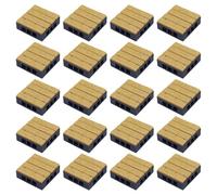 YROHGKPN Confezione da 20 rivestimenti per pavimenti in plastica, sicuri per giochi e ambienti in miniatura, oggetti di scena decorativi, piastrelle resistenti