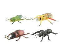 YROHGKPN Confezione da 4 insetti educativi per giocare all'aperto, aula, scoperta della scienza, giocattolo realistico per insetti