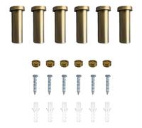 YROHGKPN Confezione da 6 pratici ganci da parete neri per una facile installazione senza fori su tutte le superfici