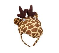 YROHGKPN Costume da giraffa animale, set per bambine e ragazze, con orecchie, fascia, papillon, tutù, coda per Halloween, cosplay, feste in costume