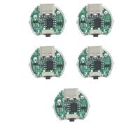 YROHGKPN Doppia scheda di controllo della luminosità per torce LED da 10 W con funzione di ricarica integrata e gestione efficiente dell'energia. Scheda driver LED con ricarica USB