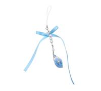 YROHGKPN Elegante conchiglia Ciondolo Cellulare Con Fiocco Portachiavi Per Le Signore Elegante Decorazione Per Borsa Borsa Zaino E Appuntamenti, Blu, Taglia unica