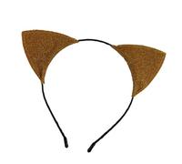 YROHGKPN Elegante fermaglio per capelli con orecchie di gatto in cristallo, morbido, per costumi di tutti i giorni per bambini con cristalli