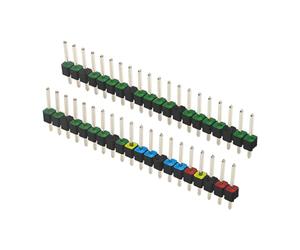 YROHGKPN Essential - Set di 2 listelli con 2 54 mm di distanza per saldatura, fai da te, con codifica colorata