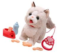 YROHGKPN Giocattolo di peluche mobile e parlante con funzioni interattive e set di alimentazione da 6 pezzi per piccoli esseri viventi, peluche educativo per bambini