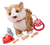 YROHGKPN Giocattolo di peluche mobile e parlante con funzioni interattive e set di alimentazione da 6 pezzi per piccoli esseri viventi, peluche educativo per bambini