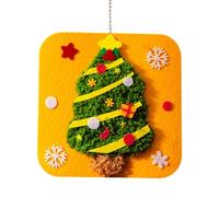 YROHGKPN Giocattolo educativo di Natale per bambini, tema di vacanza sicuro, arte di cucito creativa per riunioni di famiglia, attività educativa per bambini