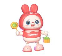 YROHGKPN Giocattolo elettrico interattivo per coniglio danzante con 48 canzoni, luce musicale per la stimolazione acustica dello sviluppo del bambino, giocattolo musicale interattivo