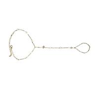 YROHGKPN Gioiello alla moda con stella a sei punte, delicato braccialetto con eleganti cristalli, comodo accessorio per tutti i giorni, gioiello per la mano, design a stella, da donna, m, come