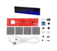 YROHGKPN Kit di saldatura, visualizzazione musicale LED, suono, ritmo reattivo, luce sincronizzata, progetto di saldatura elettronica, matrici LED attivate dal suono, kit orologi