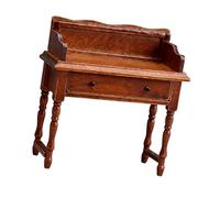 YROHGKPN Mobili classici 1/12 casa delle bambole in miniatura tavolo da studio in legno modello scuola figura per elegante decorazione domestica scuola